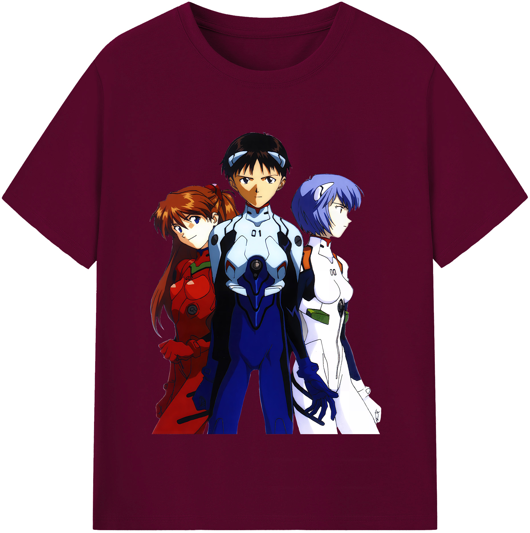 （画像用） EVA 新世紀エヴァンゲリオン レディースカジュアルプリントTシャツ（綿100％）